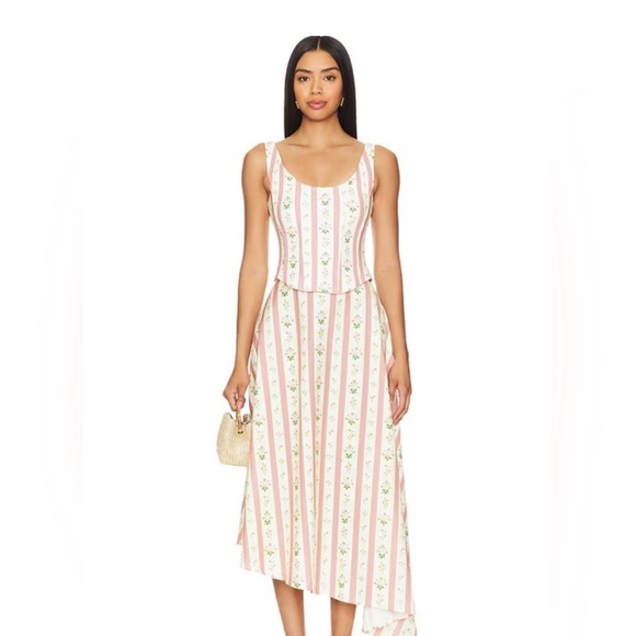 WeWoreWhat Dresses & Skirts - WeWoreWhat Pink and White Striped Skirt